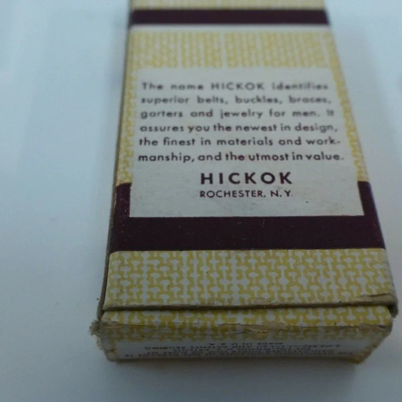 Hickok  Belt Buckle w/ Box Brass GA + US Navy Silvertone Buckle - Picture 4 of 11